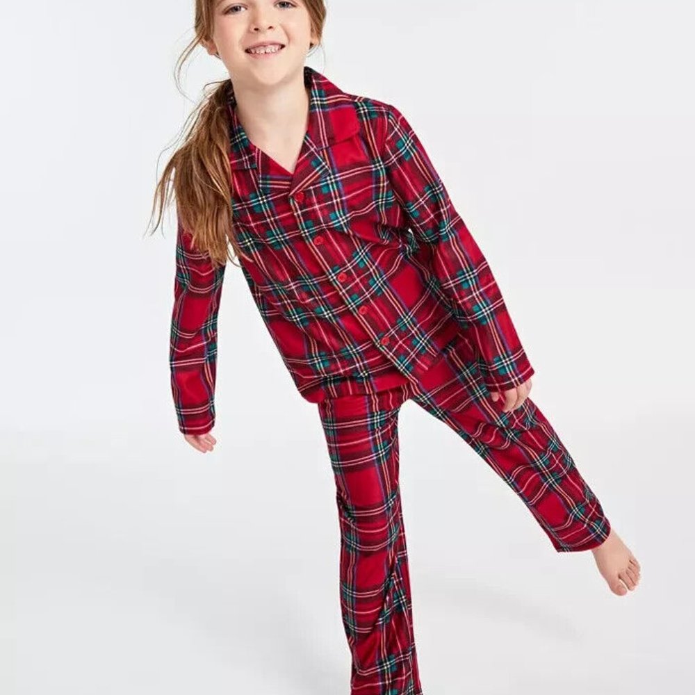 FAMILY PAJAMAS Matching Kids Brinkley Plaid Pajama Set